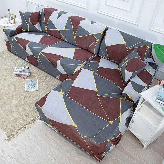 Housse canapé d'angle GEOMEDOL