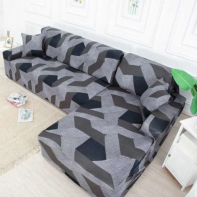 Housse canapé d'angle GEOMEDOL