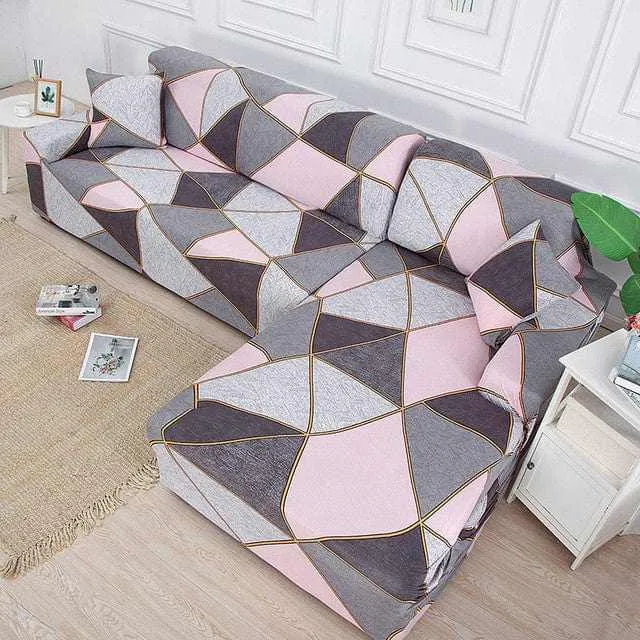 Housse canapé d'angle GEOMEDOL