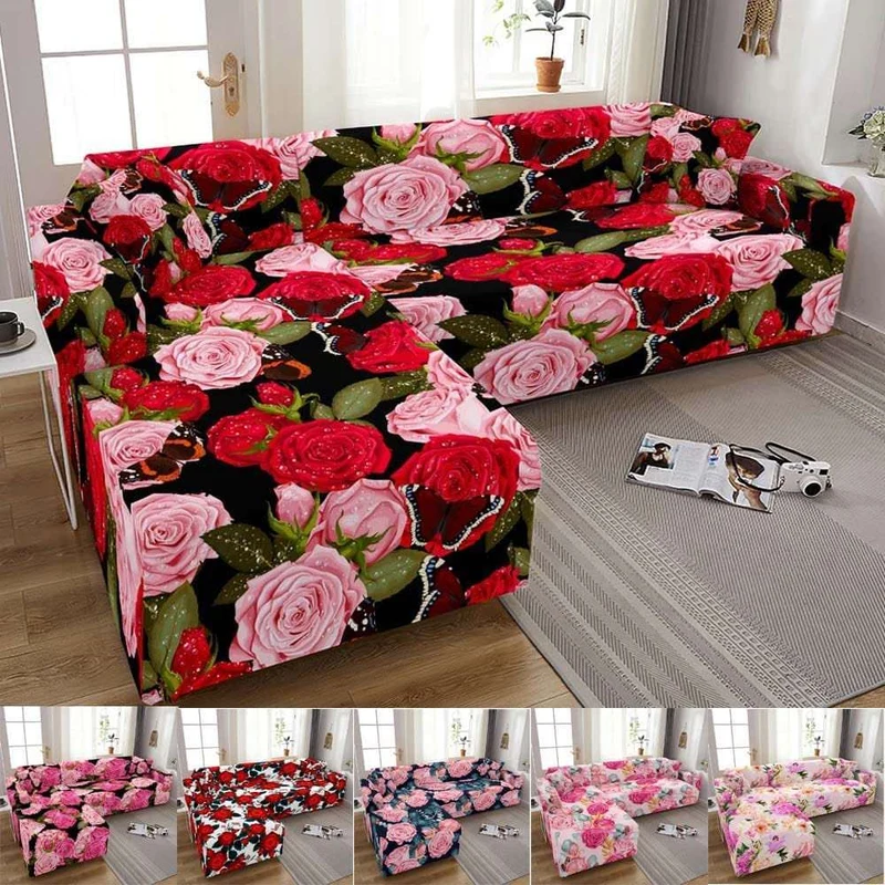 Housse canapé d'angle ROSEBOMY