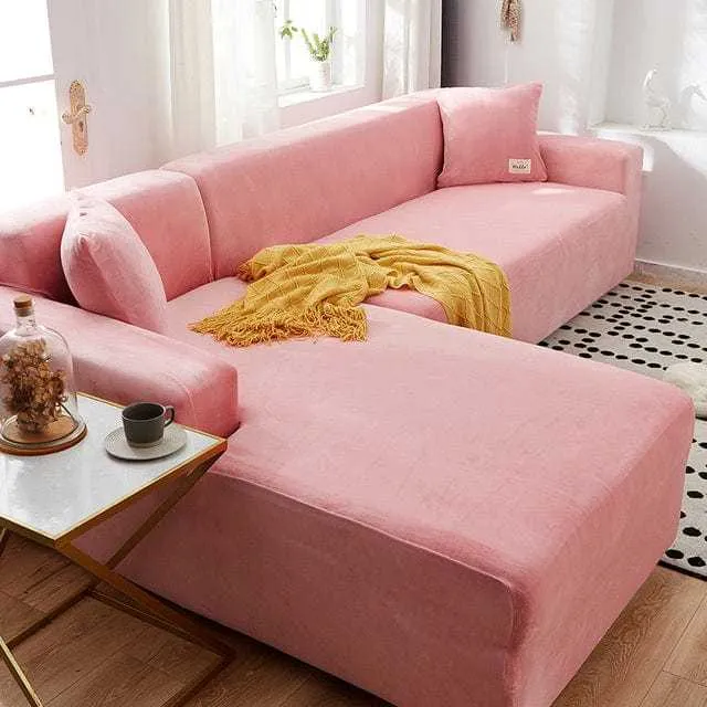 Housse canapé d'angle VELVETAO