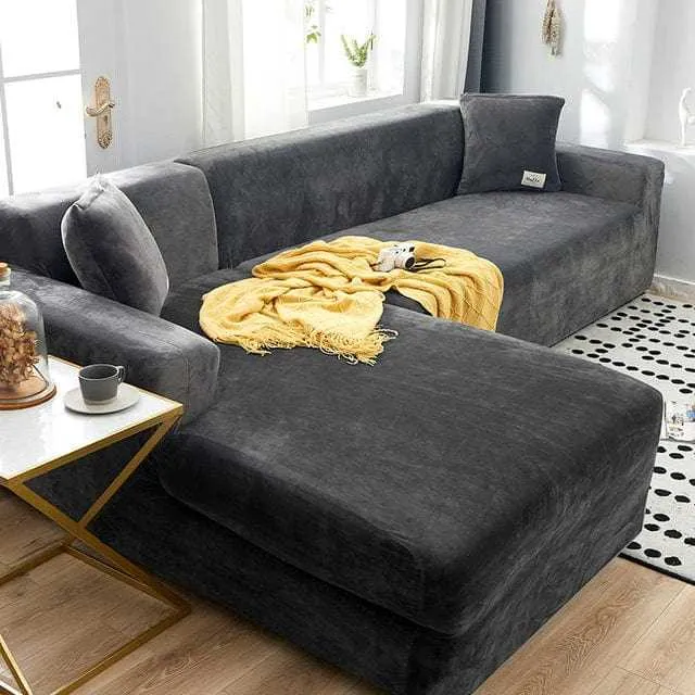 Housse canapé d'angle VELVETAO