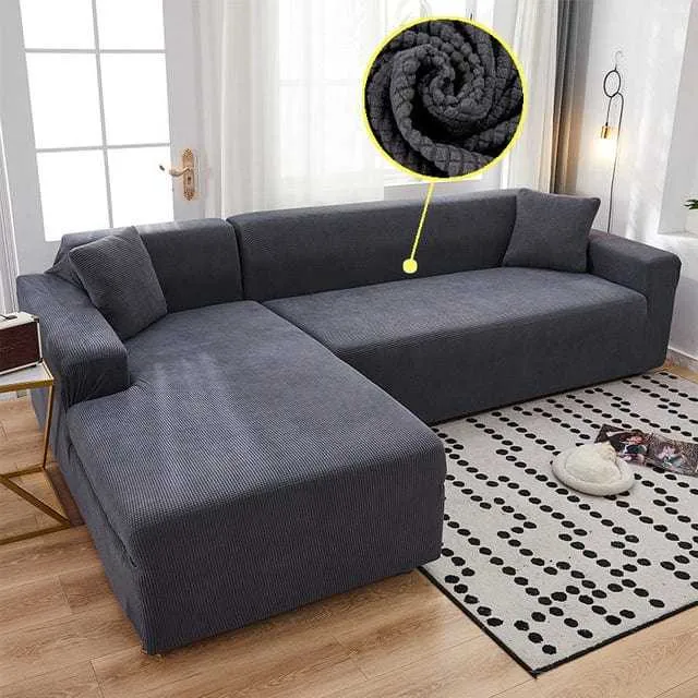 Housse canapé d'angle TCHICKO
