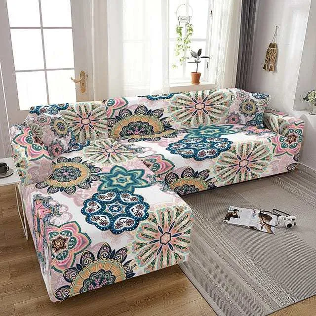 Housse canapé d'angle POMFLOM