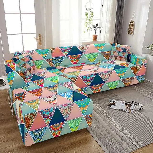 Housse canapé d'angle POMFLOM