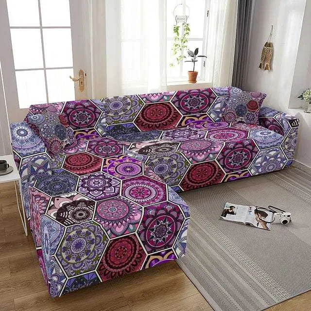 Housse canapé d'angle POMFLOM