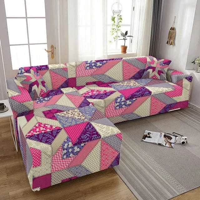 Housse canapé d'angle POMFLOM