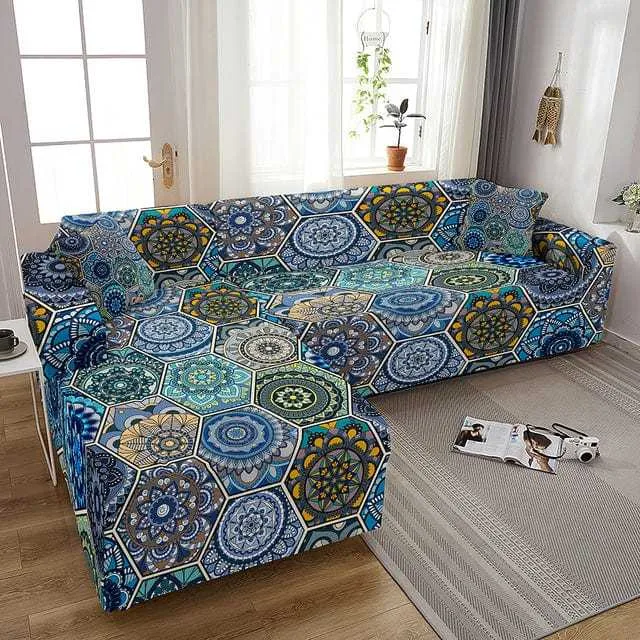 Housse canapé d'angle POMFLOM