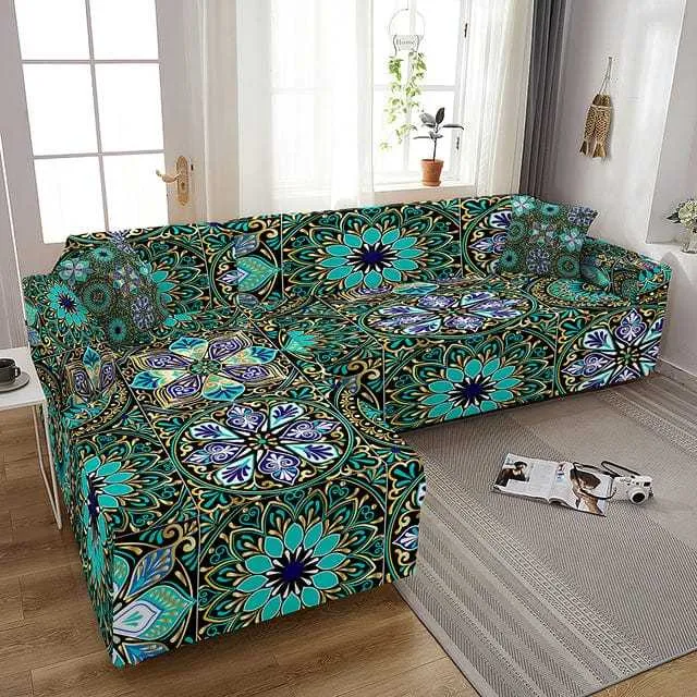 Housse canapé d'angle POMFLOM