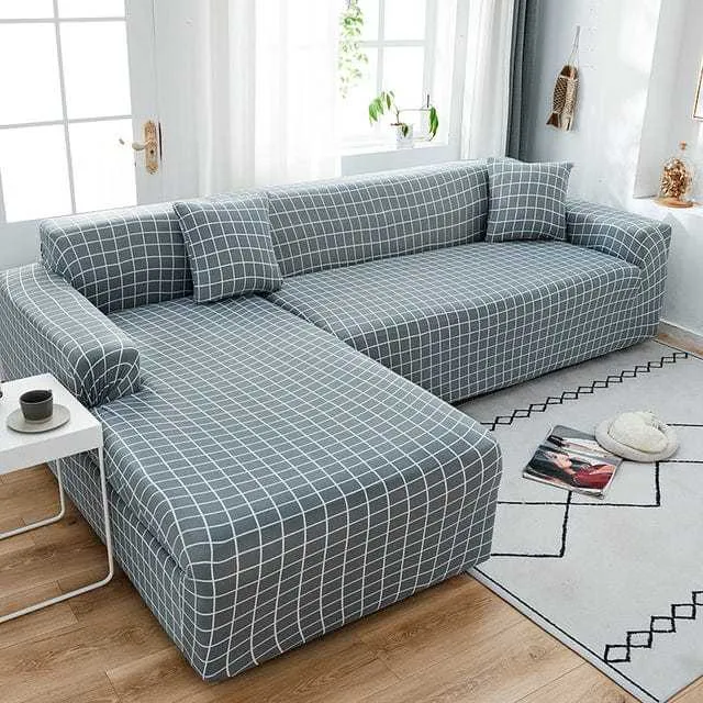 Housse canapé d'angle GEOTRISKA