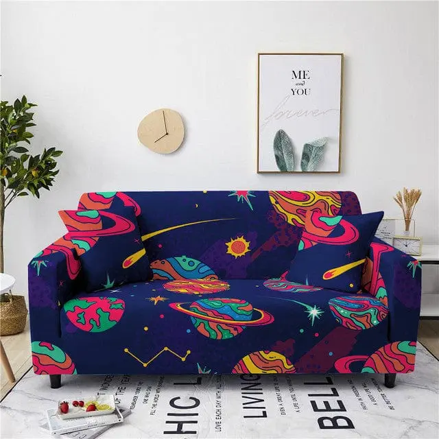Housse canapé extensible imprimée ANIME