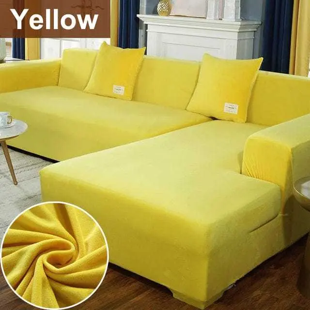 Housse canapé d'angle ou canapé en L BLUEPLUSH