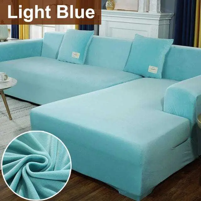 Housse canapé d'angle ou canapé en L BLUEPLUSH