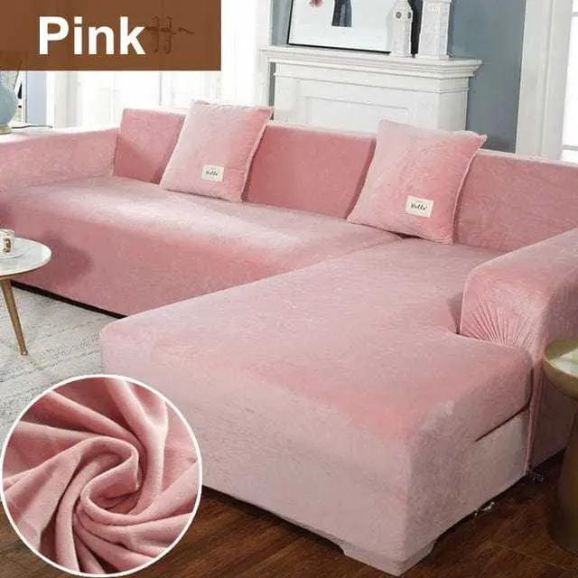 Housse canapé d'angle ou canapé en L BLUEPLUSH
