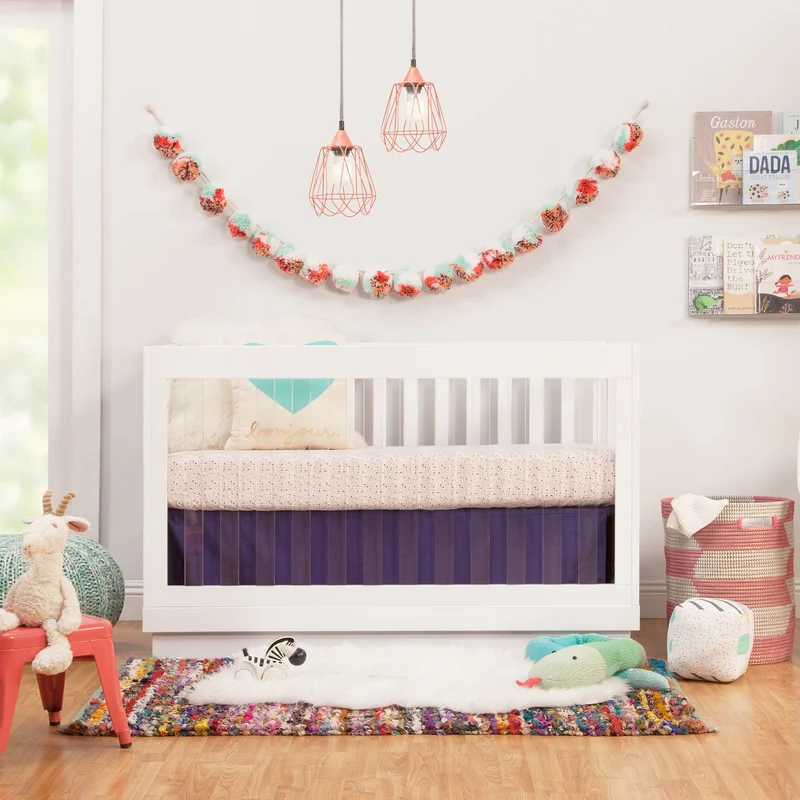 Couchette Convertible 3 en 1 Harlow - Blanc