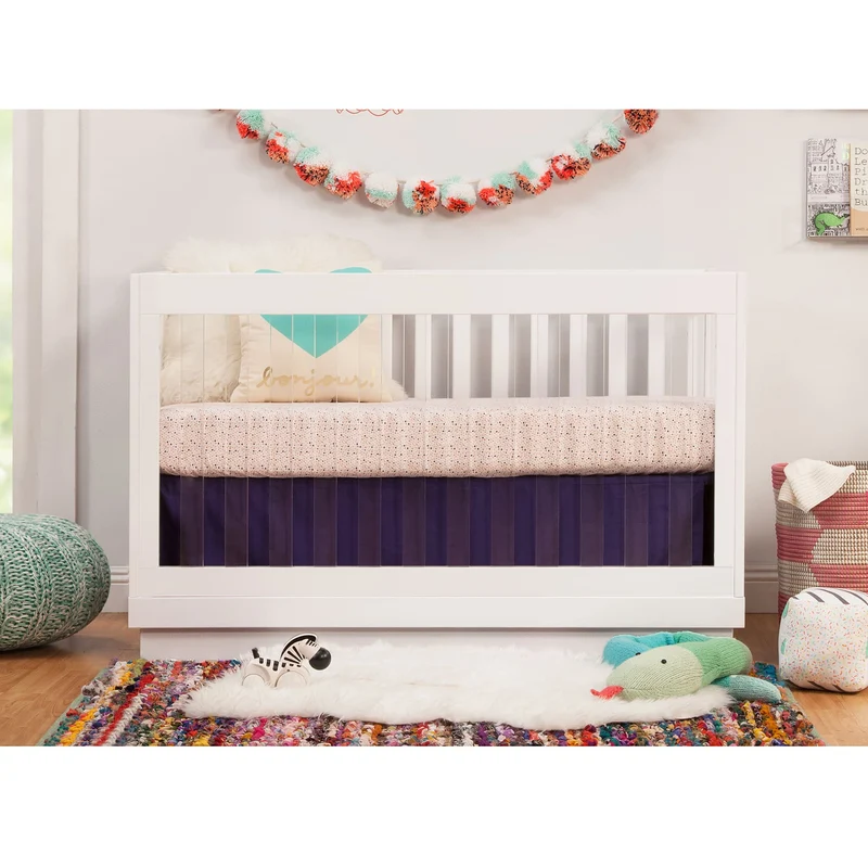 Couchette Convertible 3 en 1 Harlow - Blanc