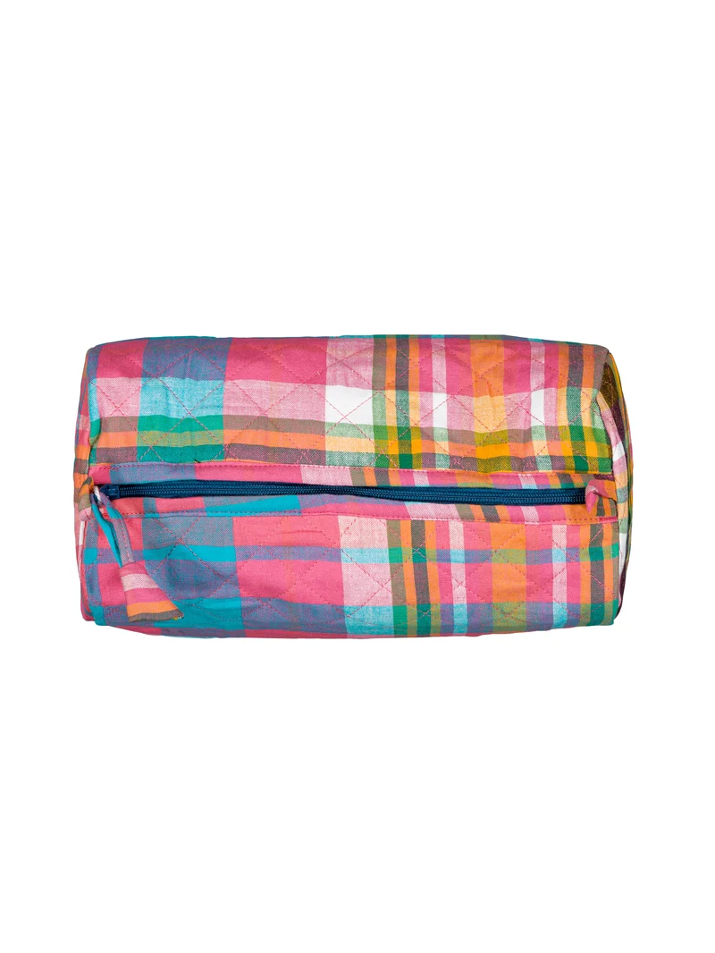 Trousse de toilette matelassée ronde