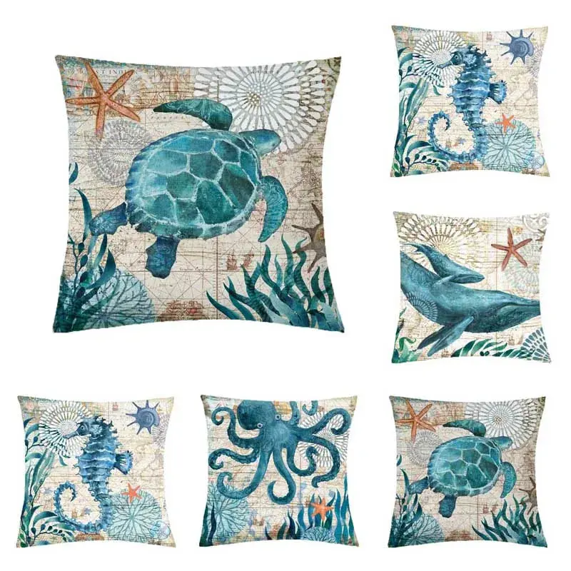 Housse coussin canapé Jade