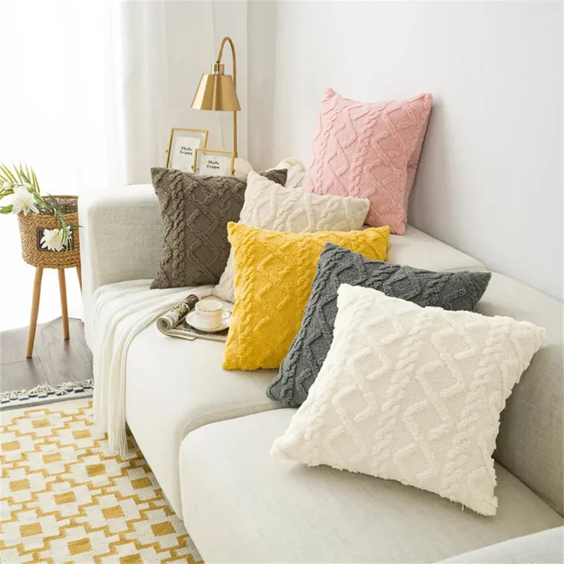 Housse coussin canapé Ambre