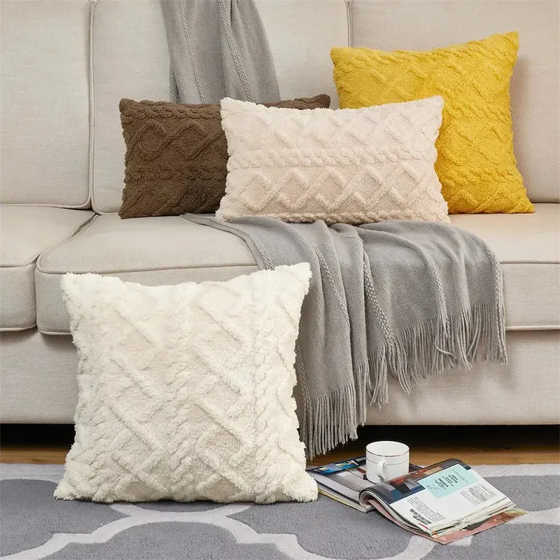 Housse coussin canapé Ambre