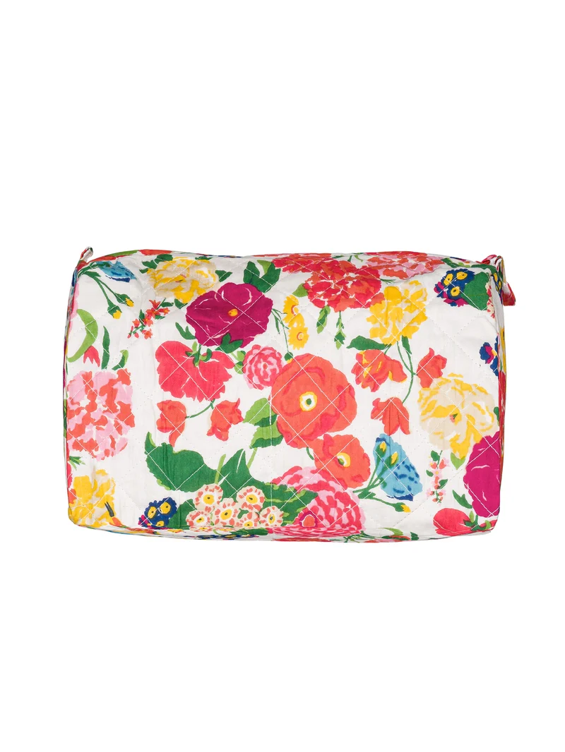 Trousse de toilette matelassée ronde