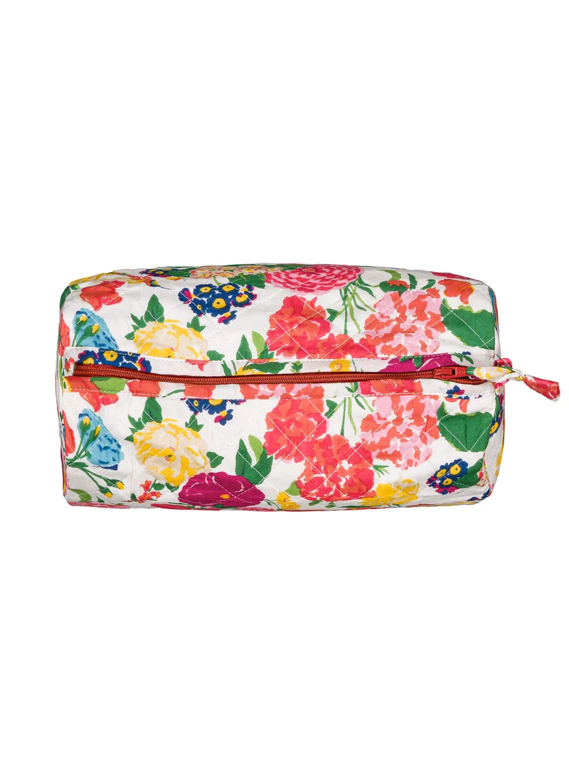 Trousse de toilette matelassée ronde