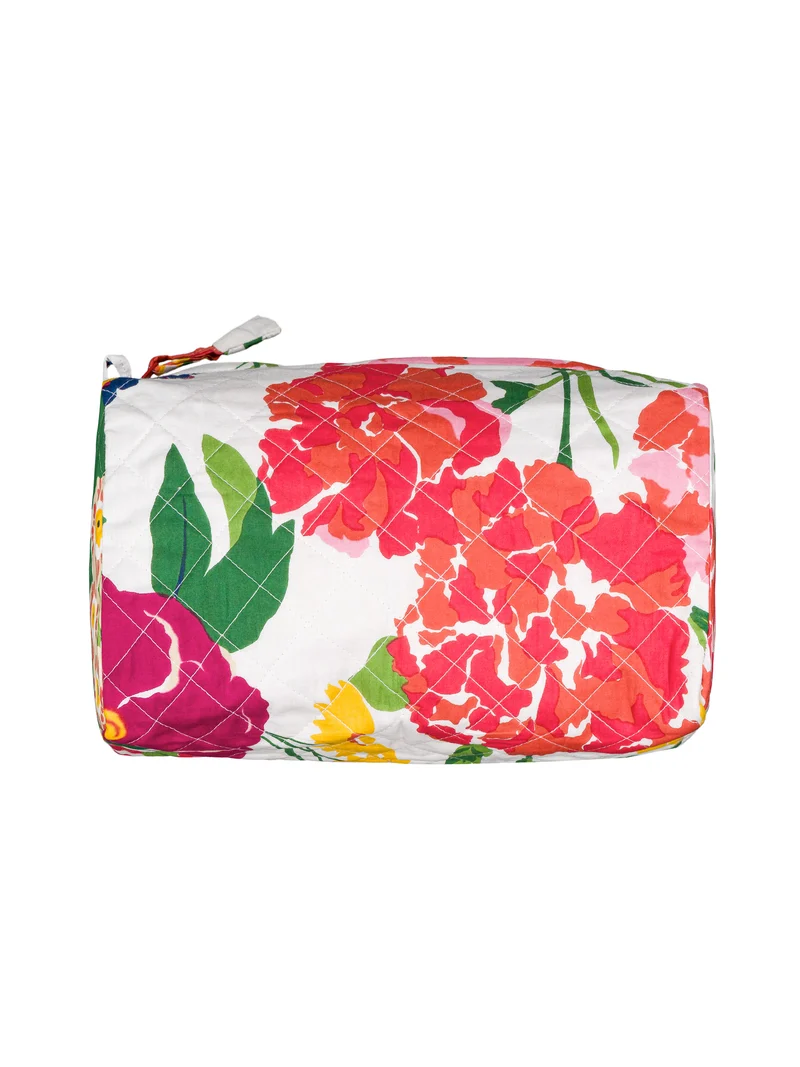 Trousse de toilette matelassée ronde