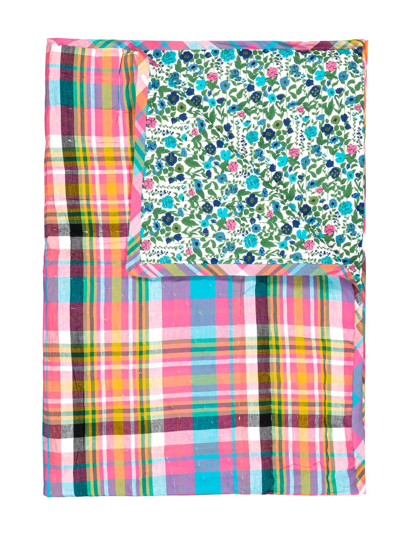Plaid matelassé réversible