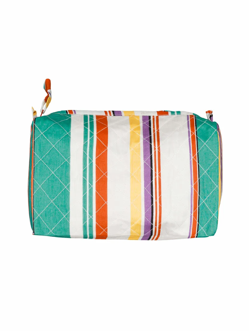 Trousse de toilette matelassée ronde