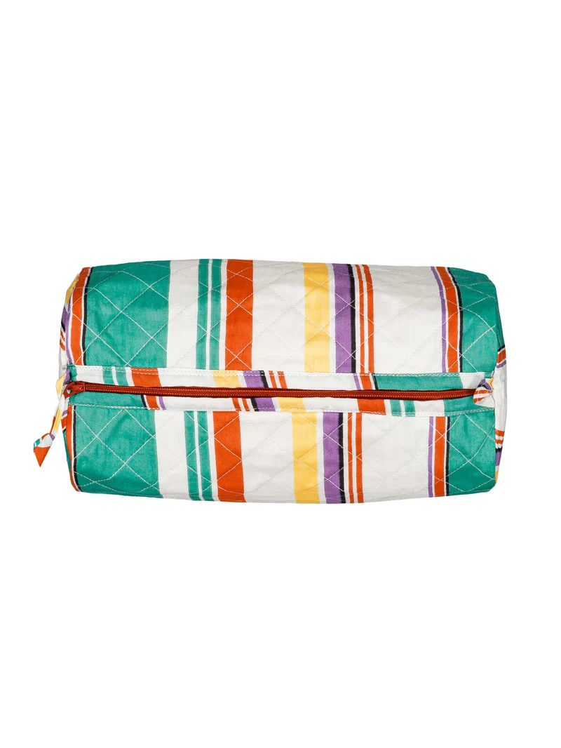 Trousse de toilette matelassée ronde