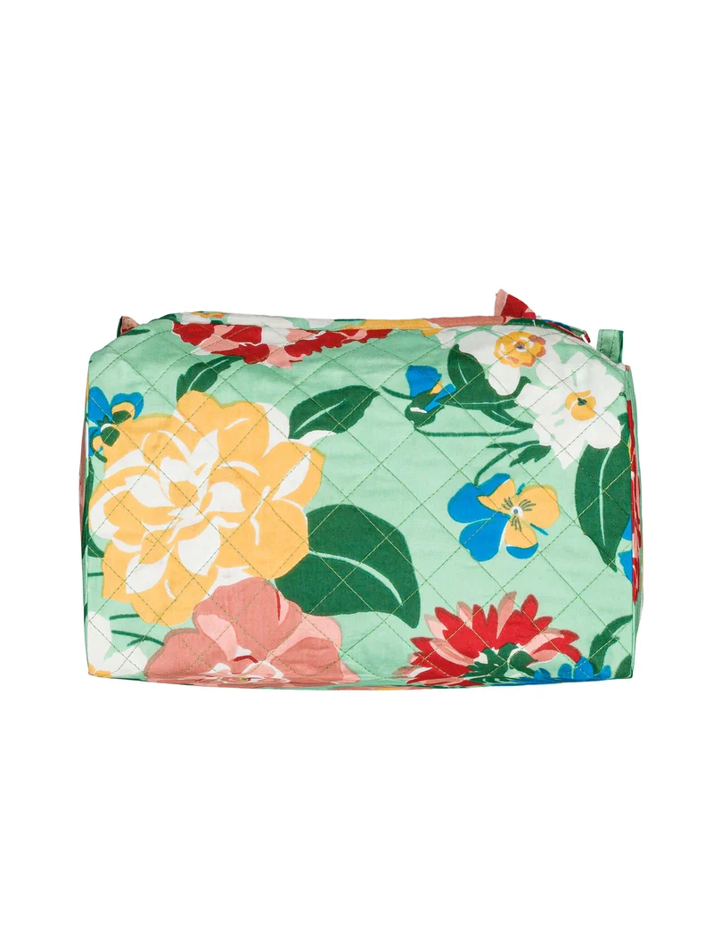 Trousse de toilette matelassée ronde