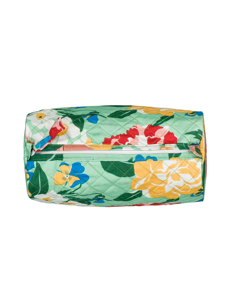 Trousse de toilette matelassée ronde