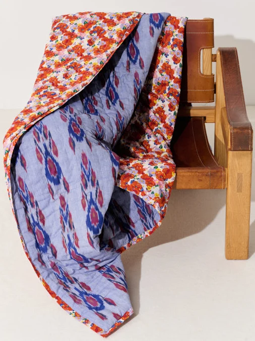 Plaid matelassé réversible