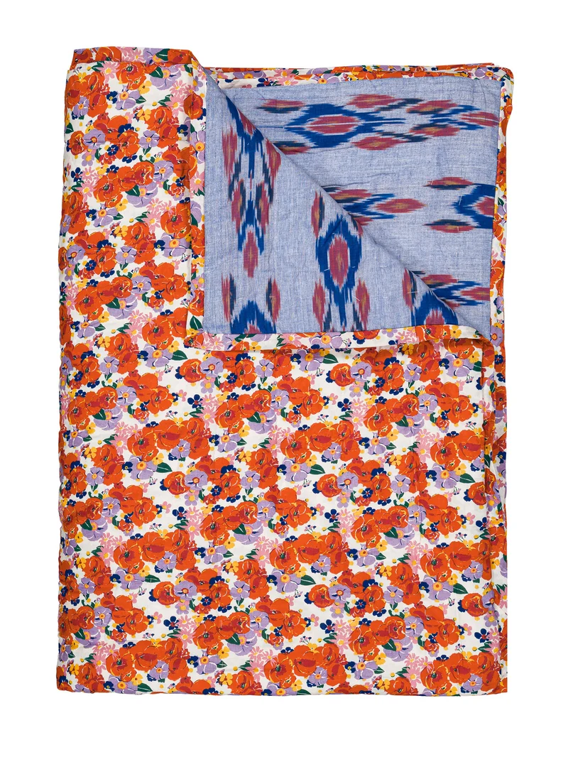Plaid matelassé réversible