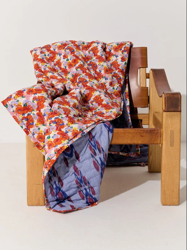 Plaid matelassé réversible