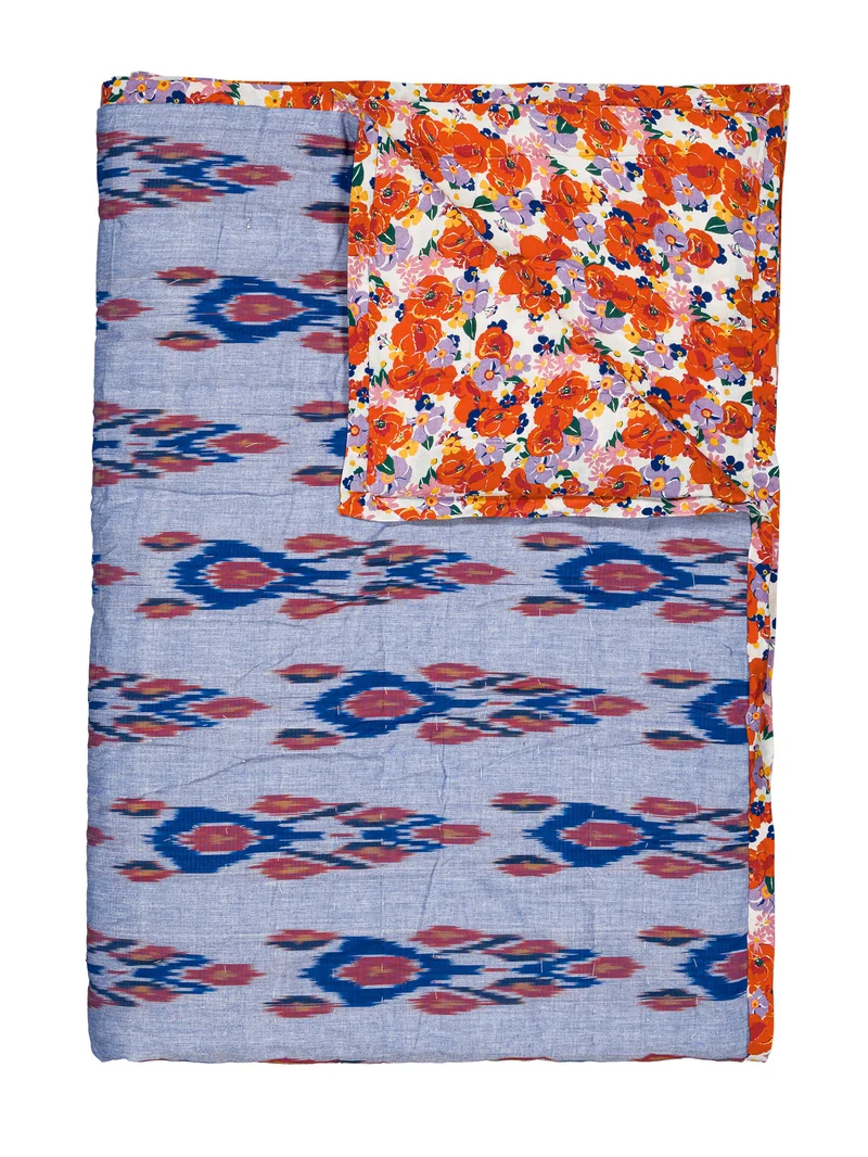Plaid matelassé réversible