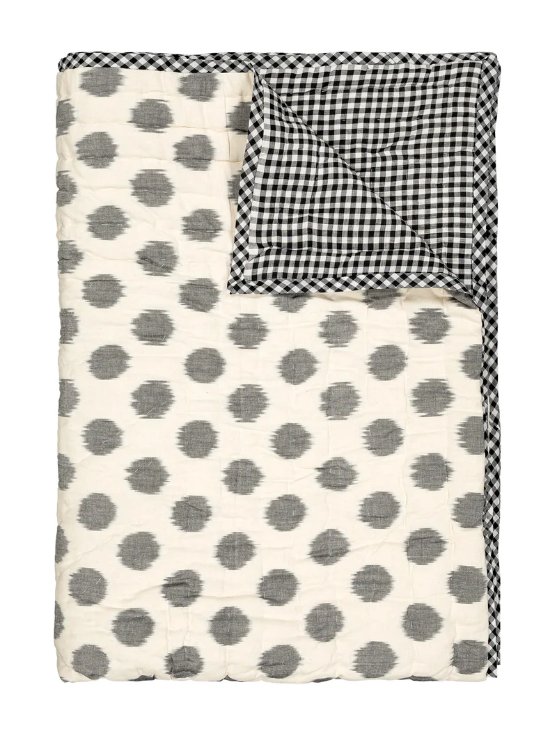 Plaid matelassé réversible