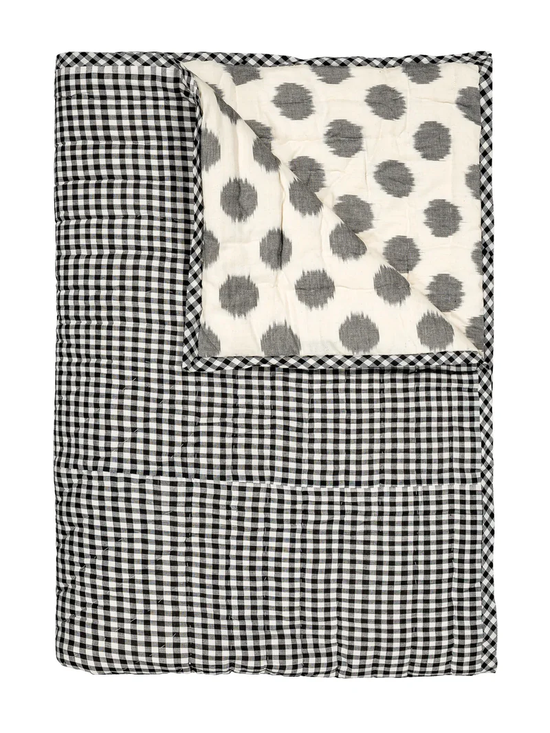 Plaid matelassé réversible