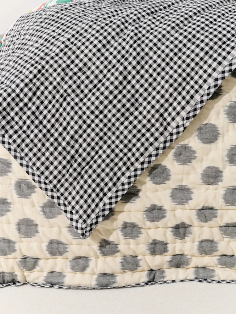 Plaid matelassé réversible