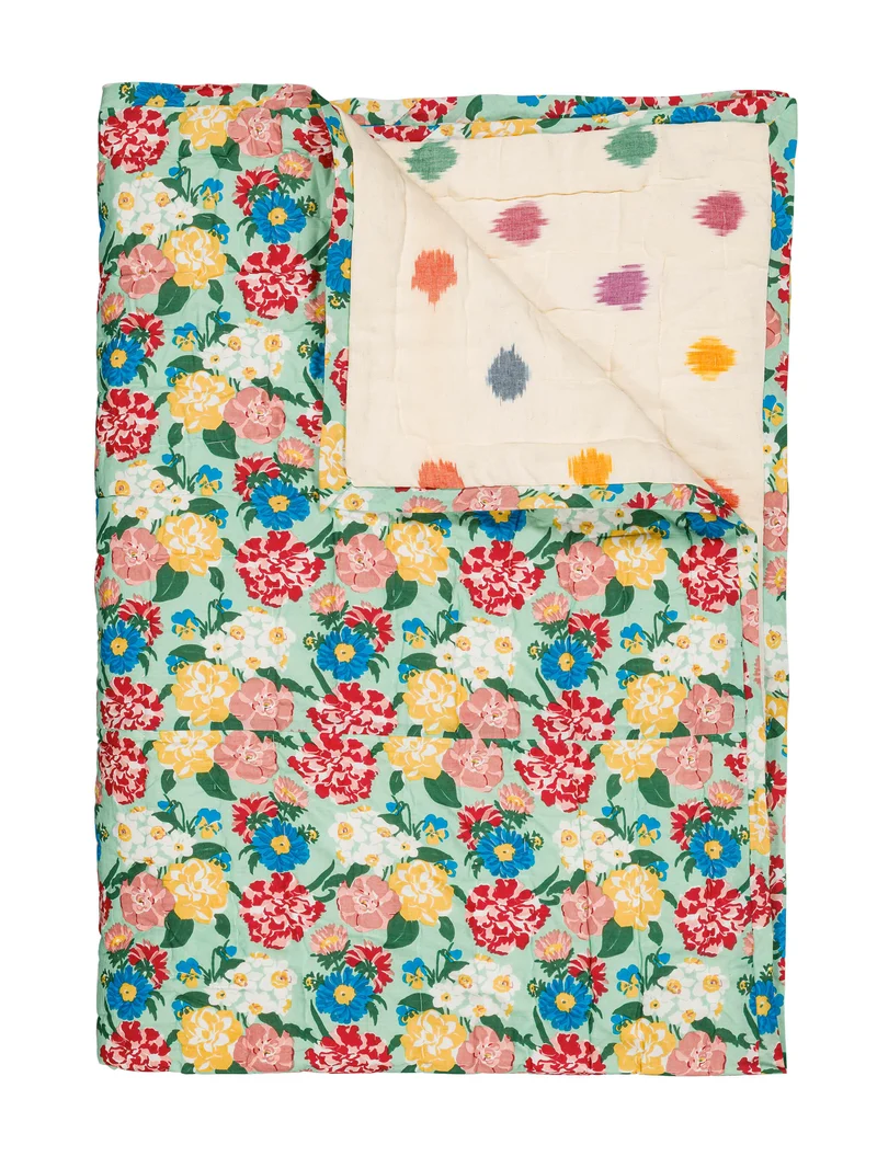 Plaid matelassé réversible