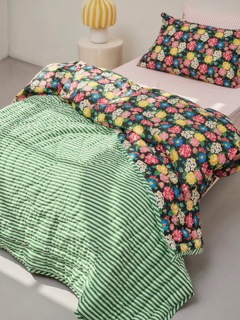 Plaid matelassé réversible
