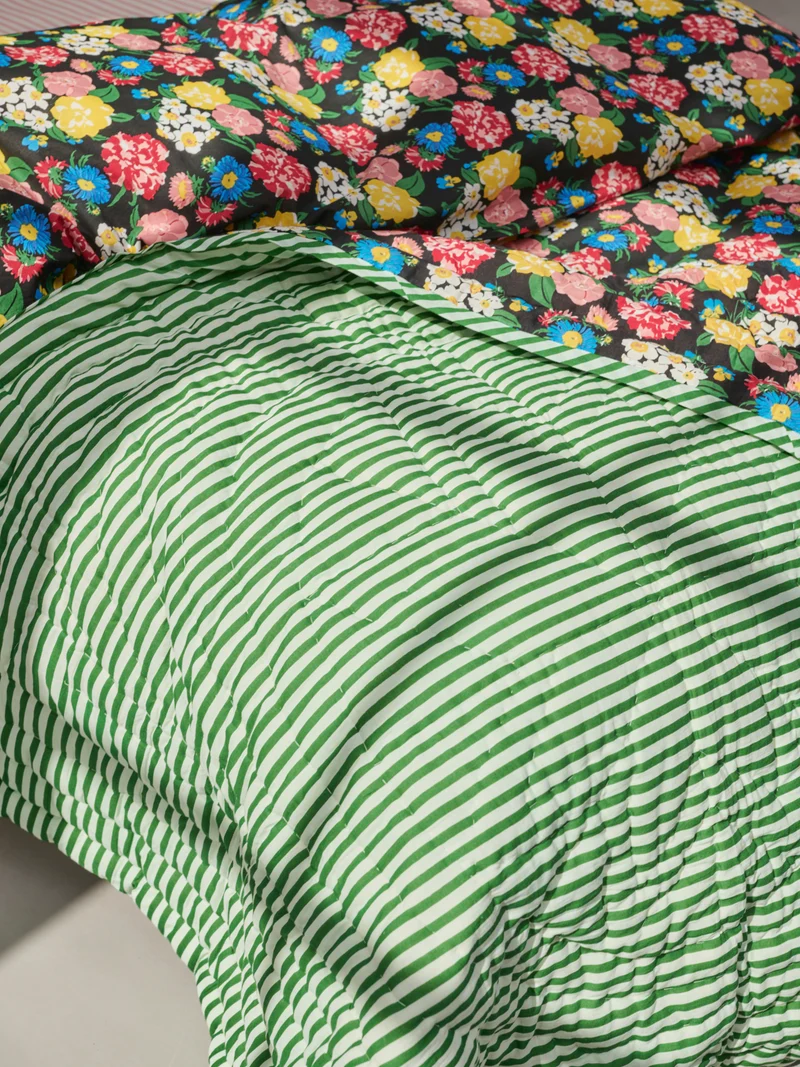 Plaid matelassé réversible