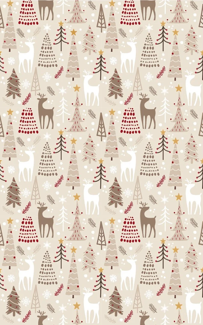 Tapis de Noel Beige