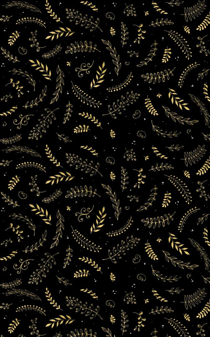 Tapis de Noel Noir Gold