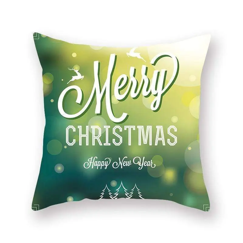 Taie d'oreiller coussin en peau de pêche de Noël