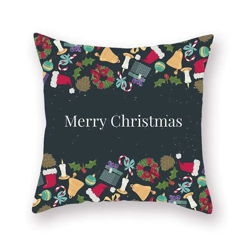 Taie d'oreiller coussin en peau de pêche de Noël