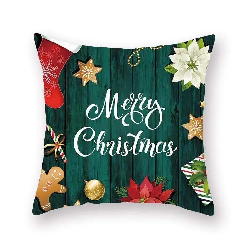 Taie d'oreiller coussin en peau de pêche de Noël