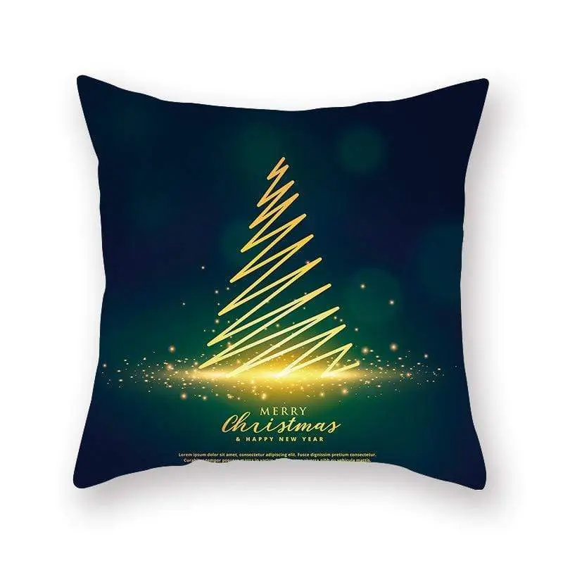Taie d'oreiller coussin en peau de pêche de Noël
