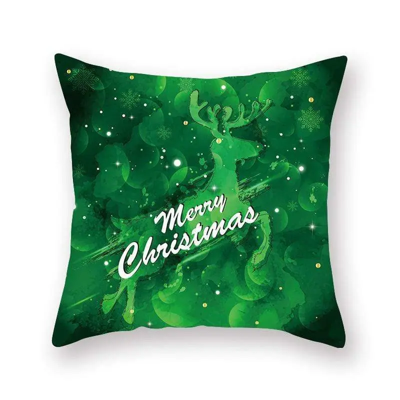 Taie d'oreiller coussin en peau de pêche de Noël