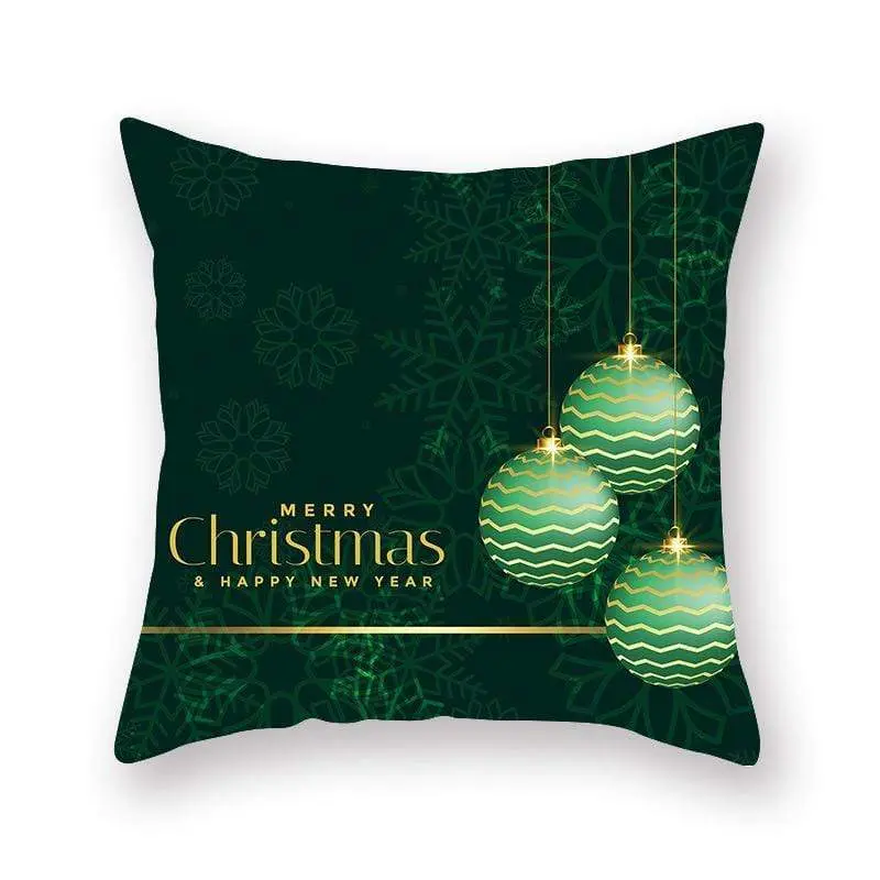 Taie d'oreiller coussin en peau de pêche de Noël